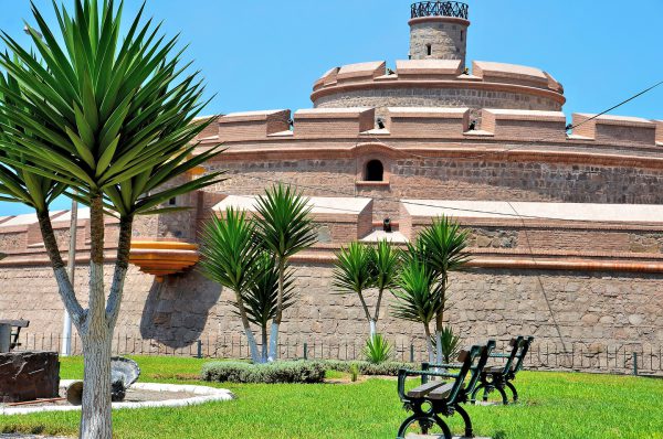 Cannons Protruding from Battlements at Real Felipe Fortress in Callao, Peru - Encircle Photos