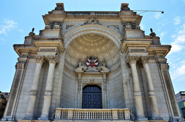 Peruvian Coat of Arms at Government Palace in Lima, Peru - Encircle Photos