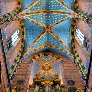 Interior of St. Mary’s Basilica at Main Market Square in Kraków, Poland - Encircle Photos