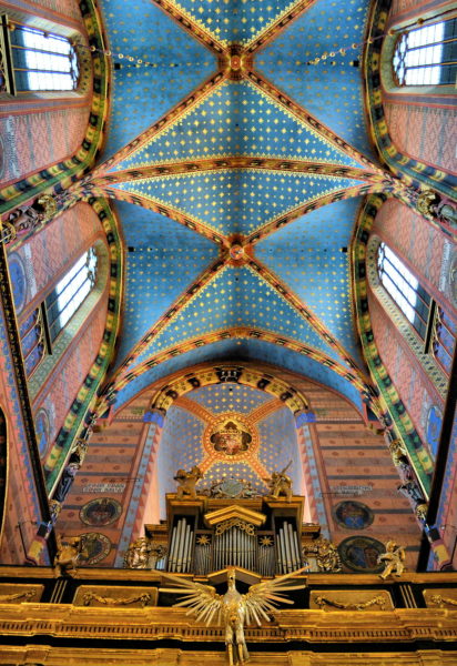 Interior of St. Mary’s Basilica at Main Market Square in Kraków, Poland - Encircle Photos