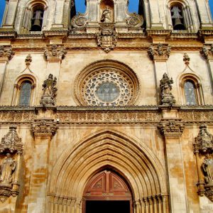 Church Façade at Alcobaça Monastery in Alcobaça, Portugal - Encircle Photos