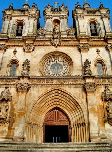 Church Façade at Alcobaça Monastery in Alcobaça, Portugal - Encircle Photos