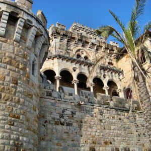 Cruz Fort Stone Wall and Colonnade in Estoril, Portugal - Encircle Photos