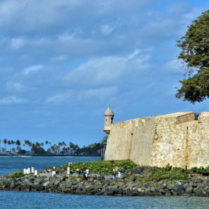 Bastion along Paseo del Morro in San Juan, Puerto Rico - Encircle Photos
