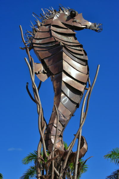 Seahorse Sculpture in San Juan, Puerto Rico - Encircle Photos