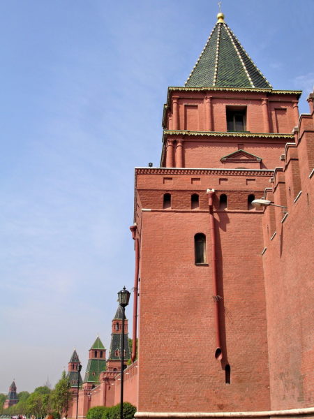 Southern Towers along Kremlin Wall in Moscow, Russia - Encircle Photos