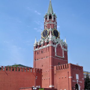 Spasskaya Tower on Kremlin Wall in Moscow, Russia - Encircle Photos