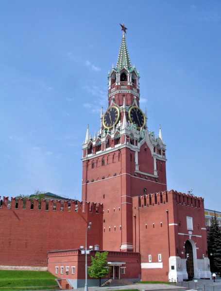 Spasskaya Tower on Kremlin Wall in Moscow, Russia - Encircle Photos