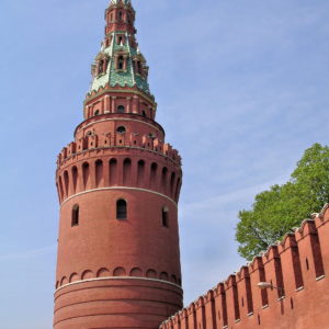 Vodovzvodnaya Tower on Kremlin Wall in Moscow, Russia - Encircle Photos