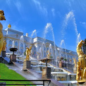 Grand Cascade Statues at Peterhof Palace near Saint Petersburg, Russia - Encircle Photos