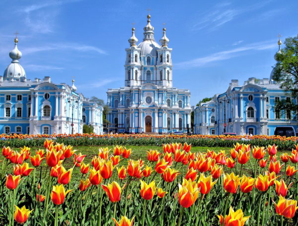 Smolny Cathedral in Saint Petersburg, Russia - Encircle Photos