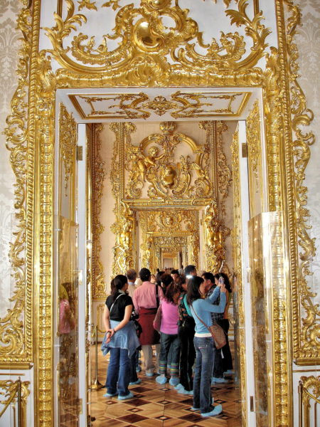 Golden Enfilade in Catherine Palace near Saint Petersburg, Russia - Encircle Photos