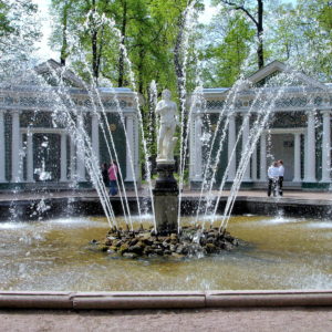 Adam and Eve Fountains at Peterhof Palace near Saint Petersburg, Russia - Encircle Photos
