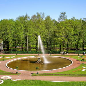 Bowl Fountains at Peterhof Palace near Saint Petersburg, Russia - Encircle Photos