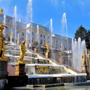Grand Cascade at Peterhof Palace near Saint Petersburg, Russia - Encircle Photos