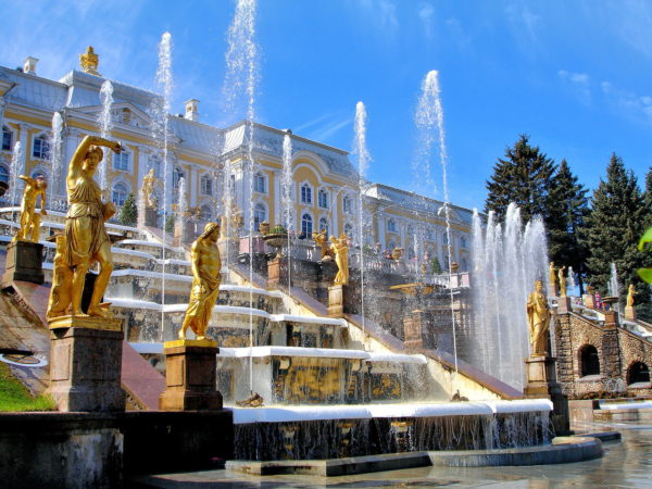 Grand Cascade at Peterhof Palace near Saint Petersburg, Russia - Encircle Photos
