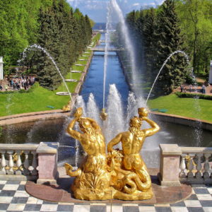Northern Terrace View at Peterhof Palace near Saint Petersburg, Russia - Encircle Photos