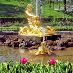 Triton Fountain at Peterhof Palace near Saint Petersburg, Russia - Encircle Photos