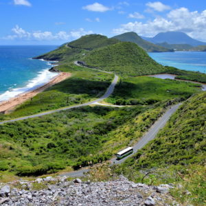 Elevated View of Southeast Peninsula, Saint Kitts - Encircle Photos