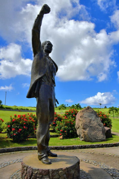 Robert Bradshaw Statue in St. Paul’s, Saint Kitts - Encircle Photos