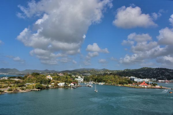 Approaching Capital City of Castries, Saint Lucia - Encircle Photos