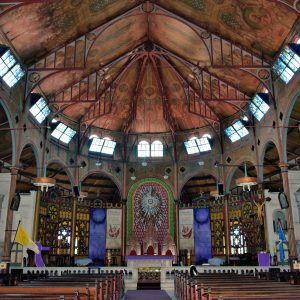 Inside the Cathedral Immaculate Conception in Castries, Saint Lucia - Encircle Photos