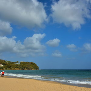 Shoreline of Vigie Beach near Castries, Saint Lucia - Encircle Photos