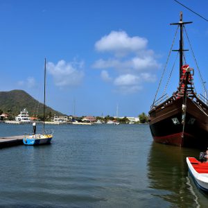 Pirate Ship in Rodney Bay Marina at Rodney Bay Village, Saint Lucia - Encircle Photos