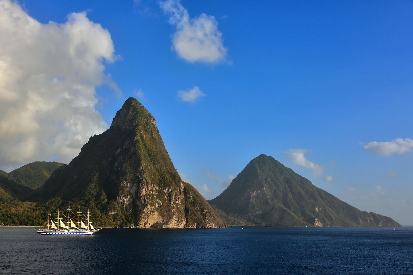 Passing the Pitons near Soufrière, Saint Lucia Encircle Photos