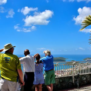 People at Skyline Drive Overlook in Charlotte Amalie, Saint Thomas - Encircle Photos