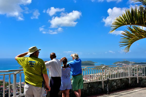 People at Skyline Drive Overlook in Charlotte Amalie, Saint Thomas - Encircle Photos