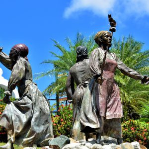 Three Queens Statues in Charlotte Amalie, Saint Thomas - Encircle Photos