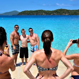 Girls Photographing Boyfriends at Coki Beach on the Northside, Saint Thomas - Encircle Photos