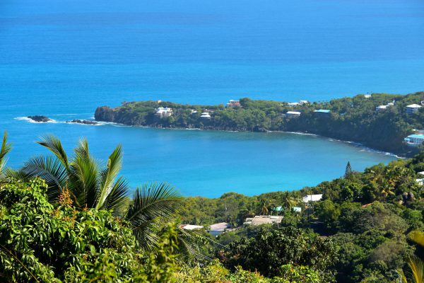 Elevated View of Hull Bay and Tropaco Point on the Northside, Saint Thomas - Encircle Photos