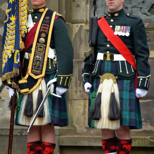 Memorial Day Scottish Color Guard in Edinburgh, Scotland - Encircle Photos