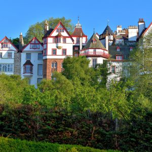 Ramsay Garden Row Houses in Edinburgh, Scotland - Encircle Photos