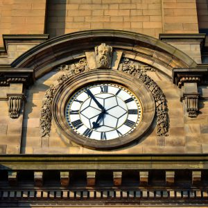 Clock of St. Andrew’s and St. George’s West Church in Edinburgh, Scotland - Encircle Photos