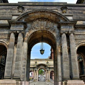 City Chambers Arched Entry in Glasgow, Scotland - Encircle Photos