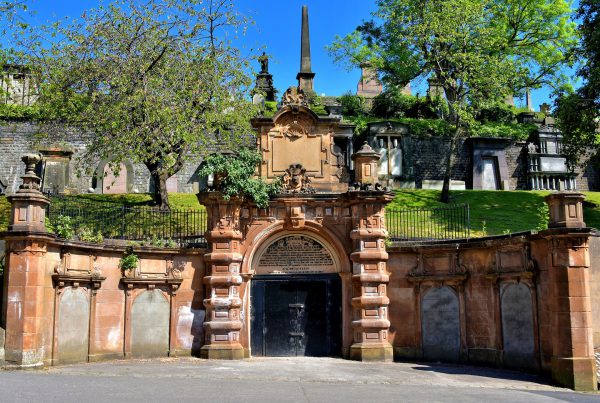 Entrance to Glasgow Necropolis in Glasgow, Scotland - Encircle Photos