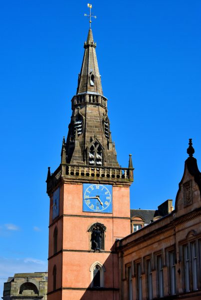 Tron Theatre Clock Tower in Glasgow, Scotland - Encircle Photos