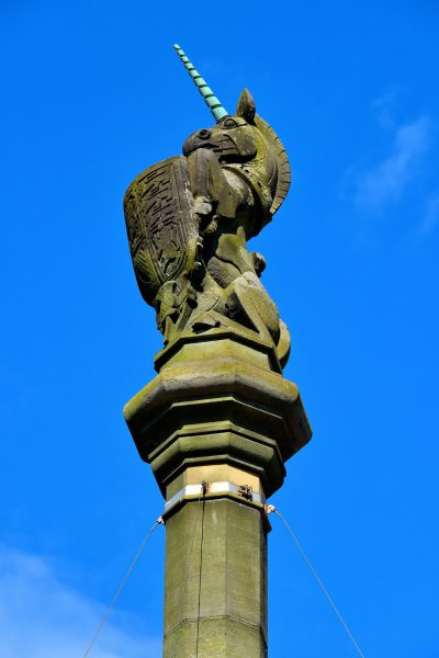 Unicorn Mercat Cross in Glasgow, Scotland - Encircle Photos