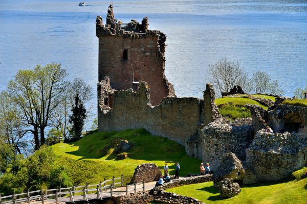 Grant Tower at Urquhart Castle at Loch Ness in Scottish Highlands, Scotland - Encircle Photos