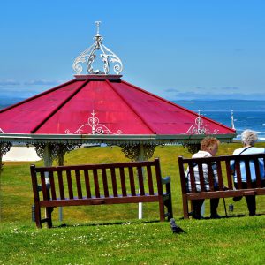 Bandstand Overlooking Witch Lake in St Andrews, Scotland - Encircle Photos