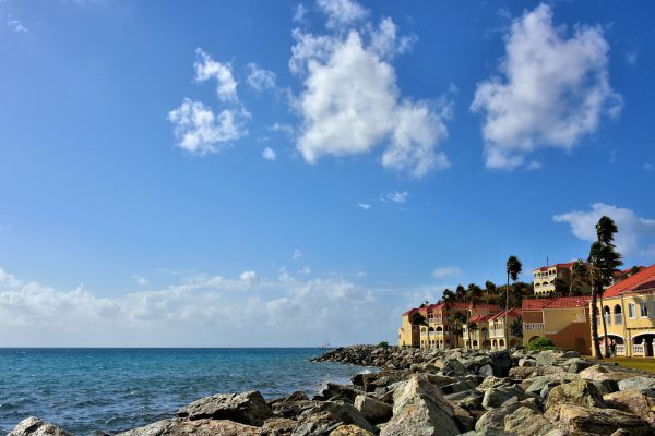 Rocky Shoreline of Great Bay near Phillipsburg, Sint Maarten - Encircle Photos
