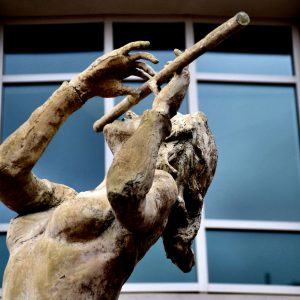 Meditation Statue of Woman Playing Flute by Tuan Nguyen in Greenville, South Carolina - Encircle Photos