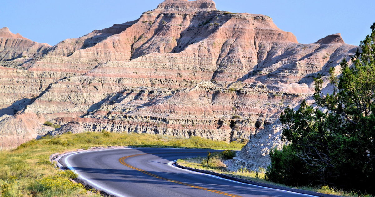 Activities along Badlands Loop Road in Badlands, South Dakota