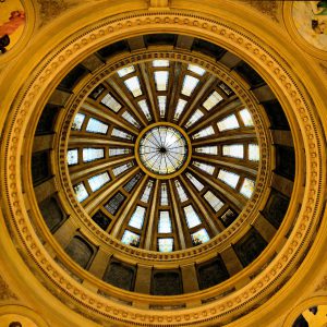 South Dakota Capitol Rotunda Dome in Pierre, South Dakota - Encircle Photos