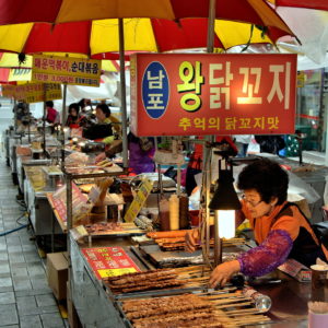 Abundant Food Vendors in Busan, South Korea - Encircle Photos