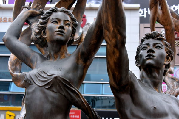 New Millennium Sculpture at City Spot in Busan, South Korea - Encircle Photos