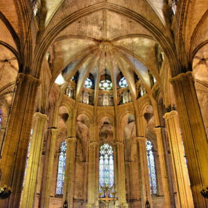 Barcelona Cathedral’s Central Naves in Ciutat Vella District in Barcelona, Spain - Encircle Photos